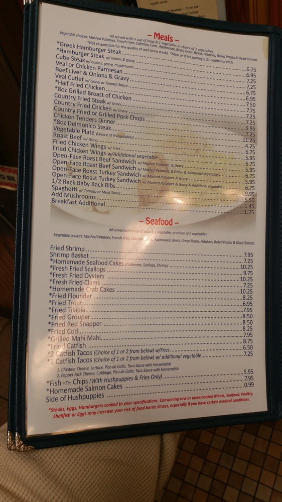 Tommy's Restaurant Menu - Image 11