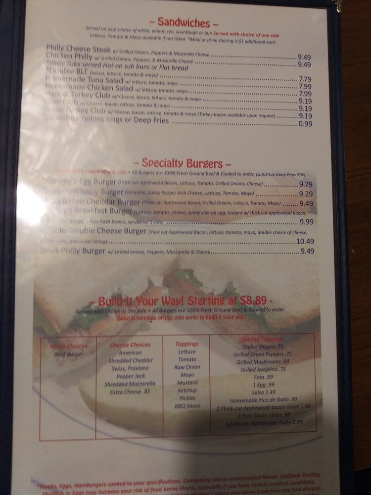 Tommy's Restaurant Menu - Image 5